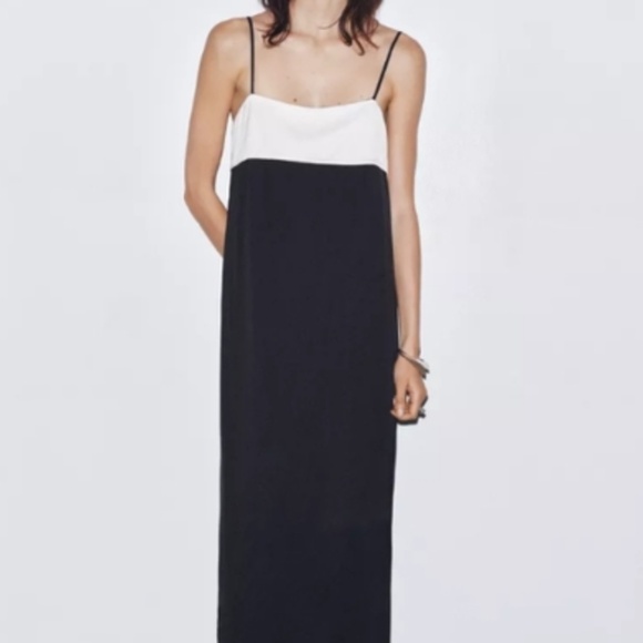 Zara ZW Collection Minimal Satin Dress - Picture 5 of 9